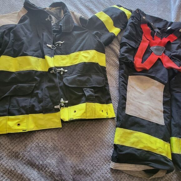 Lion Apparel Firefighter Suit XXL Heavyweight Turnout - Picture 1 of 16